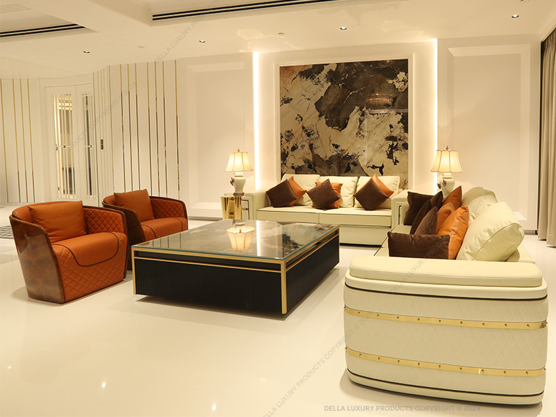 Della luxury home furniture sofa and chair meerab collection sofa product image