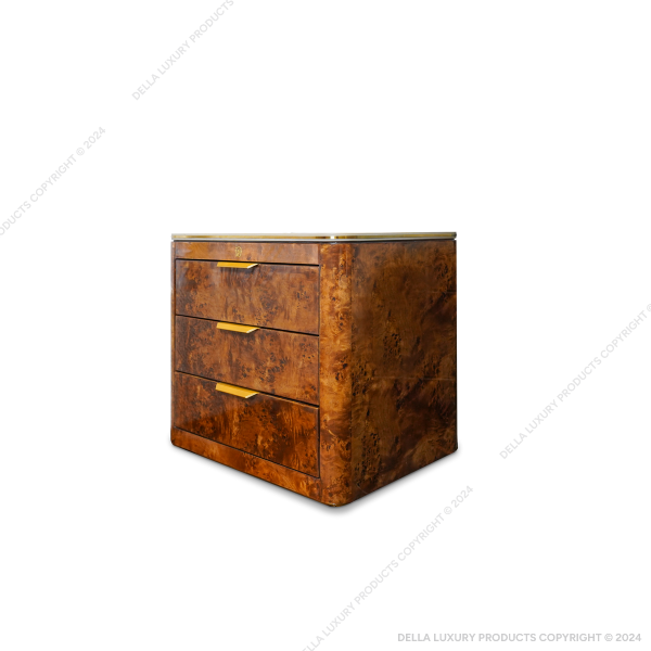 Della Home Furniture Luxury Bedrooms Farzin Collection Bed Sidetable Product Image