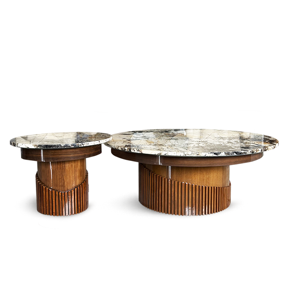 Ahurani Nesting Table (with backlit onyx)