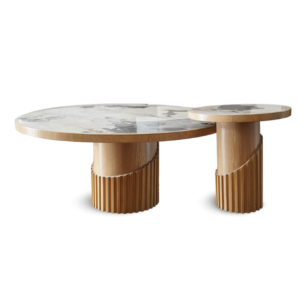 Ahurani Round Nesting Table