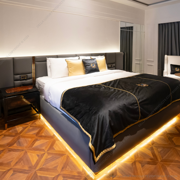 Della Bedrooms Luxury Balash Collection Bed Product Image