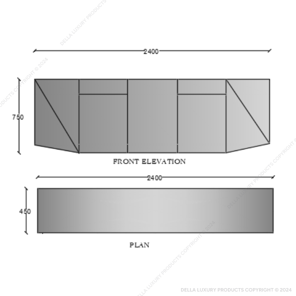 Della office furniture luxury Senior Management Cabin Sam collection Drawing image