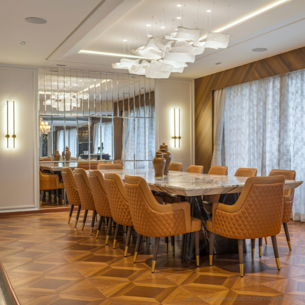 Della Home Furniture Luxury Dining Room Peris collection Dining Table Product Image