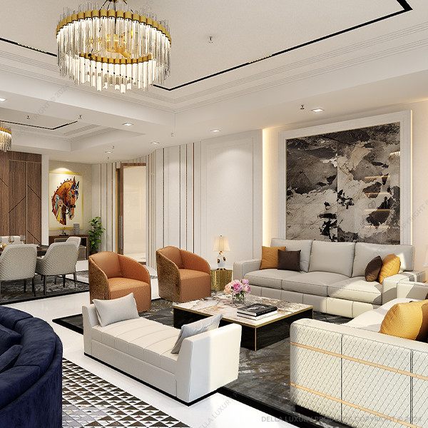 della luxury home furniture sofa and chair meerab collection ottoman product image