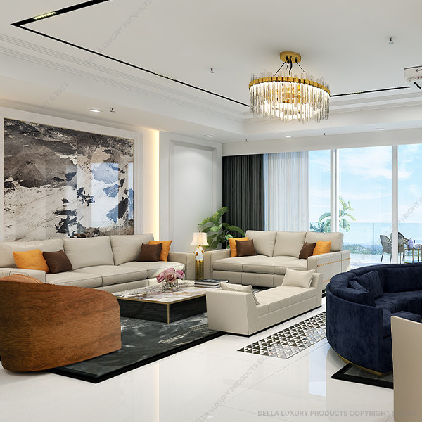 della luxury home furniture sofa and chair meerab collection ottoman product image