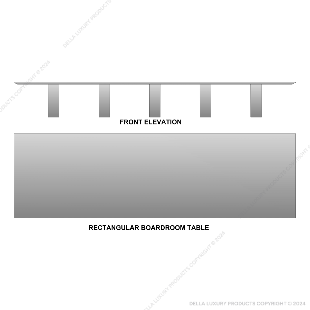 Cinnamus Rectangle Boardroom Table