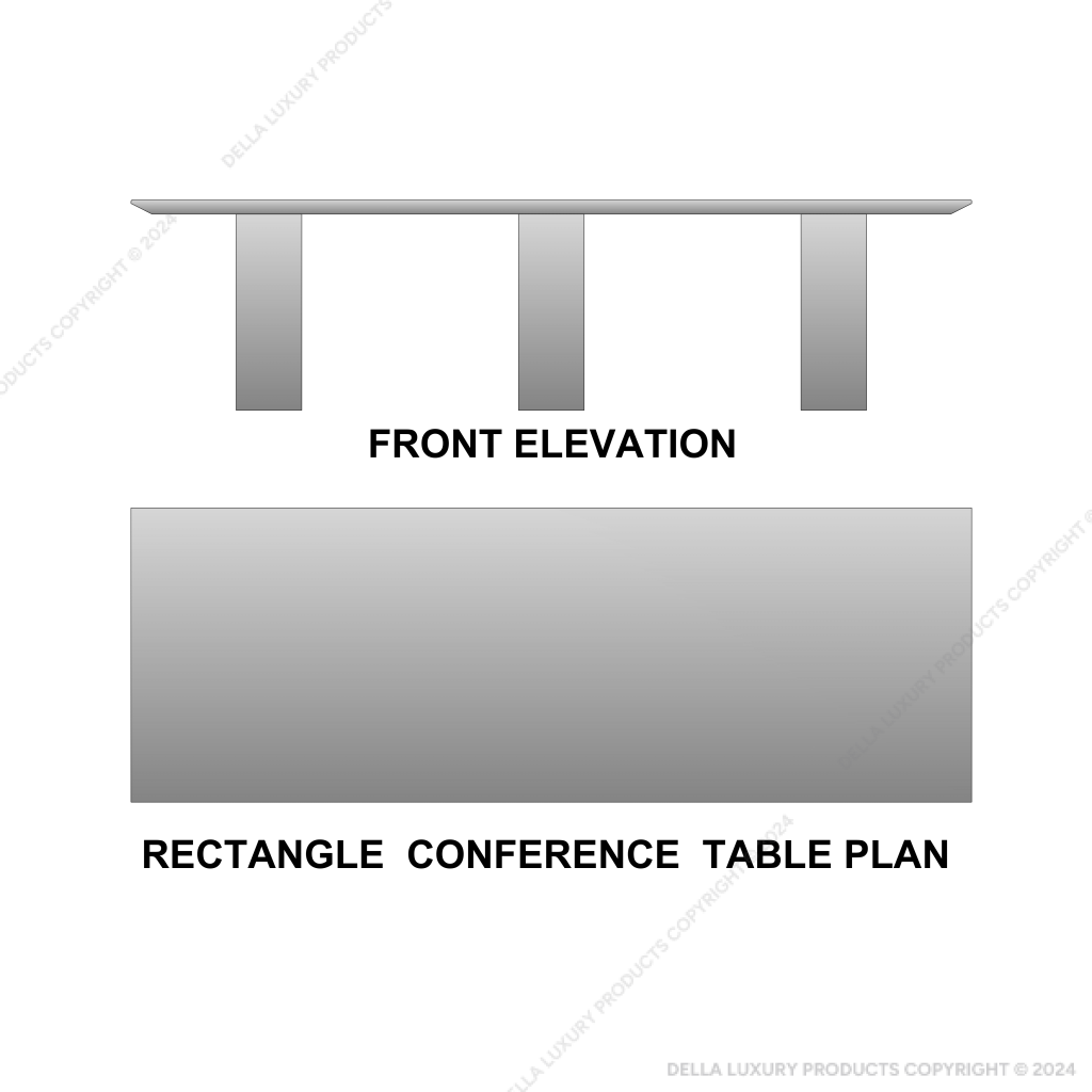 Cinnamus Rectangle Conference Table