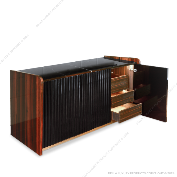 Della Luxury Home Furniture Abeesh TV Unit With Mini Bar HOME-WP-532103 Product Image