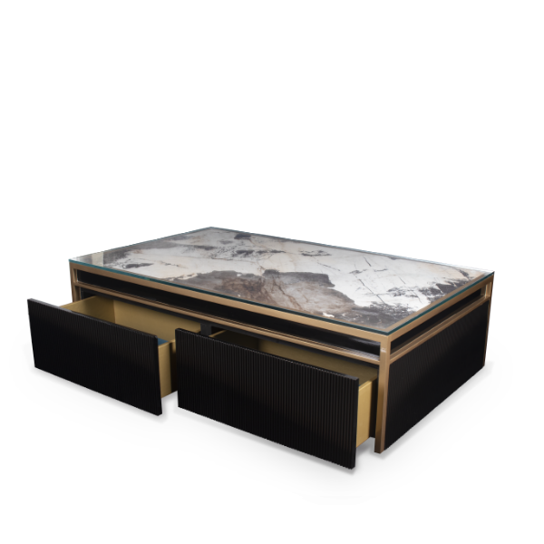 Della Home Furniture Miranda Centre Table HOME54510-With Drawers Product Image
