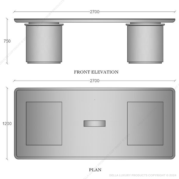 Della office furniture luxury senior management Edgar collection