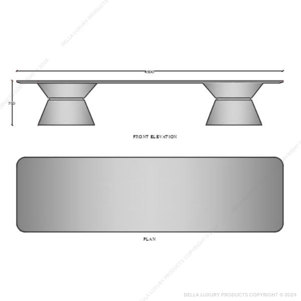 Della office furniture luxury senior management Cabin Boardroom table Sam collection