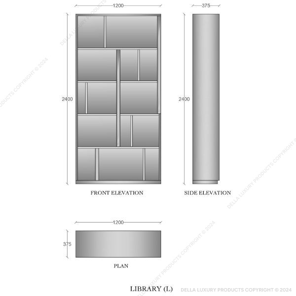 Della Office furniture luxury senior management Edgar collection Library