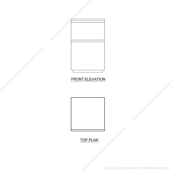 Bardiya Freestanding Pedestal ( 2 Drawers )