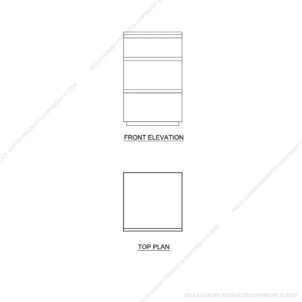 5-Bardiya Freestanding Pedestal ( 3 Drawers ) BARD-WP-539401