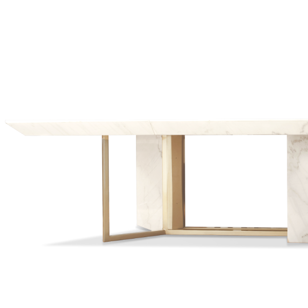 Della Luxury Home Furniture Aerglo White Dining Table (HOME-WP-541313) Product Image