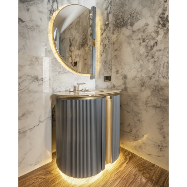 Della Bathroom Floor Standing Single Vanity Asatoh Collection