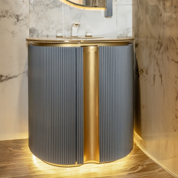 Della Bathroom Floor Standing Single Vanity Asatoh Collection