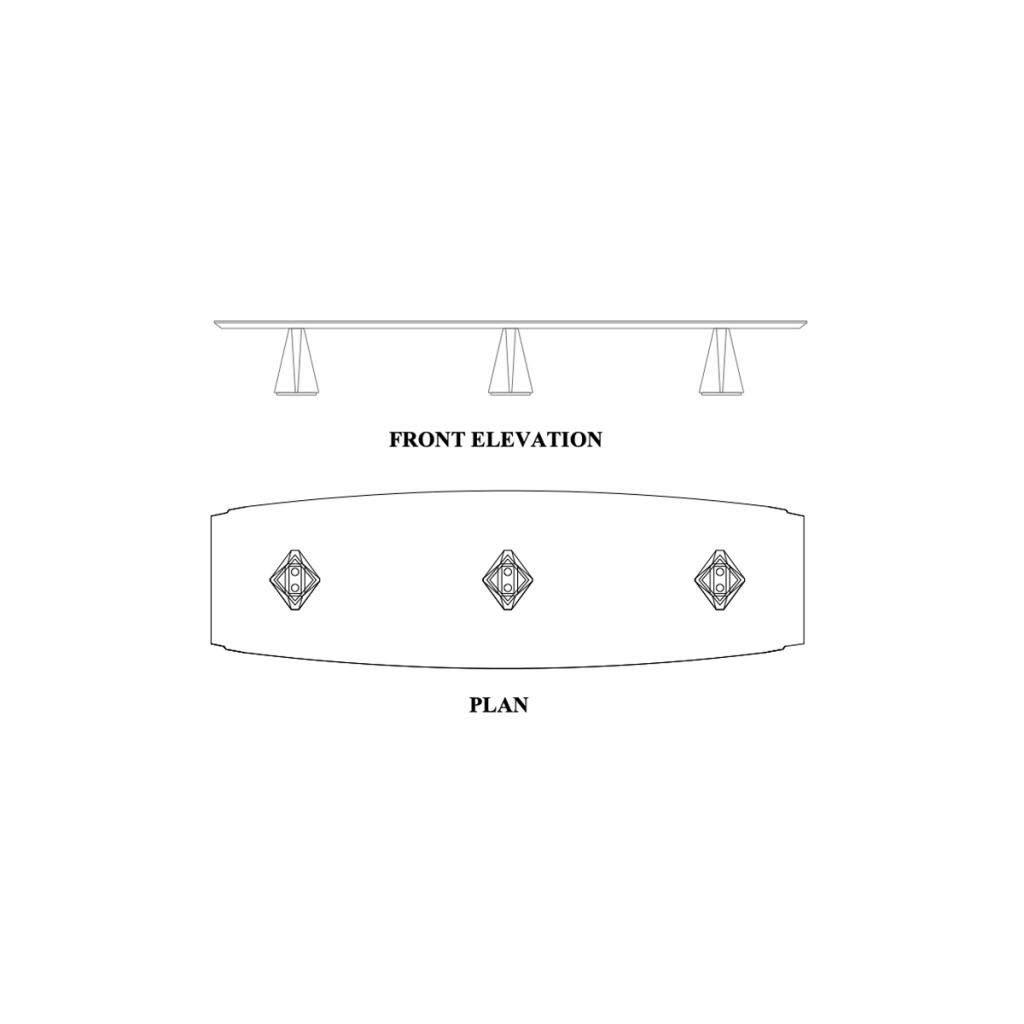 Narsil Barrel Shaped Boardroom Table