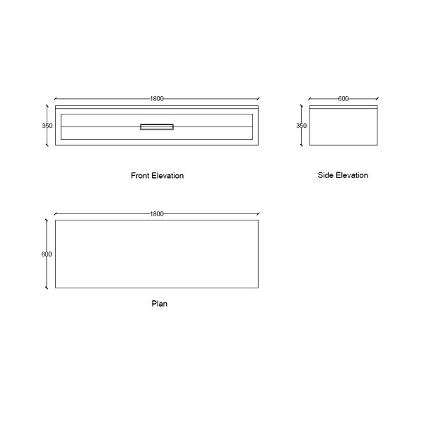 Della Luxury Bathroom Ianthe Wall Hung Double Vanity