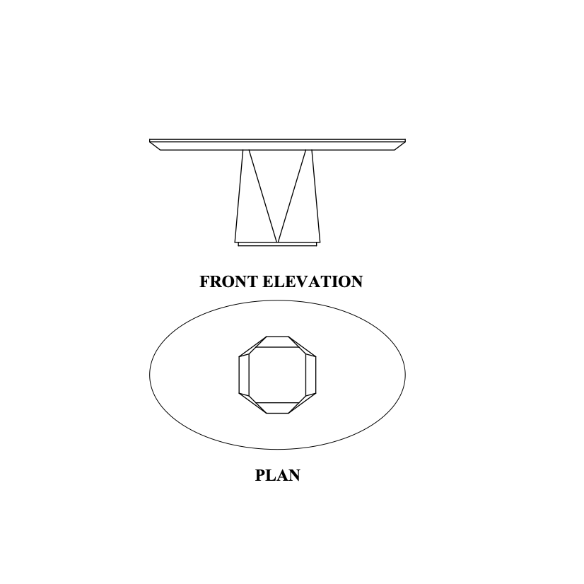 Narsil Oval Shaped Meeting Table