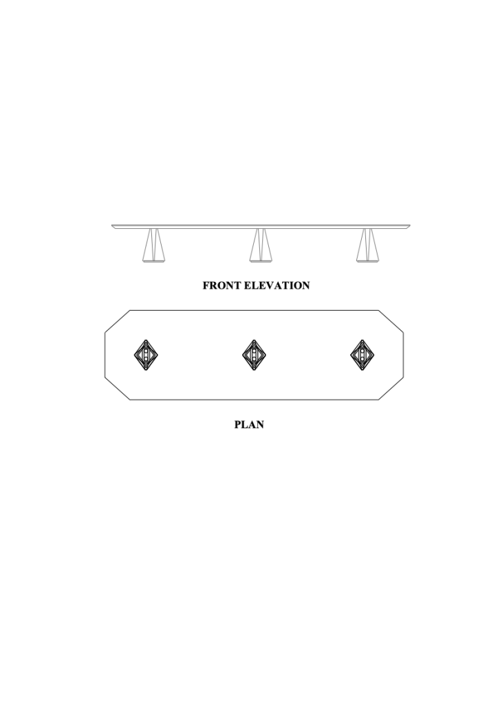 Narsil Polygonal Shaped Boardroom Table