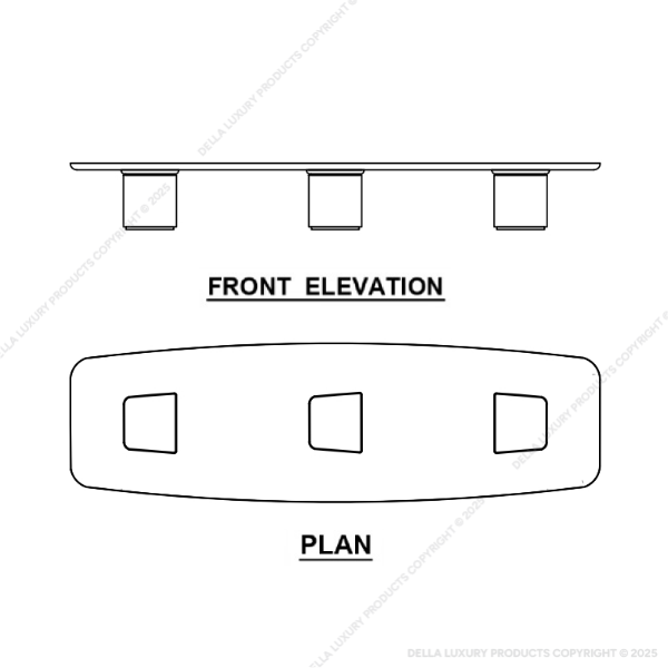 Boran Rectangular Boardroom Table