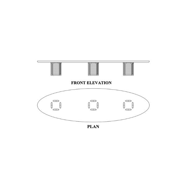 Della Luxury Office Product Boran Round Boardroom Table