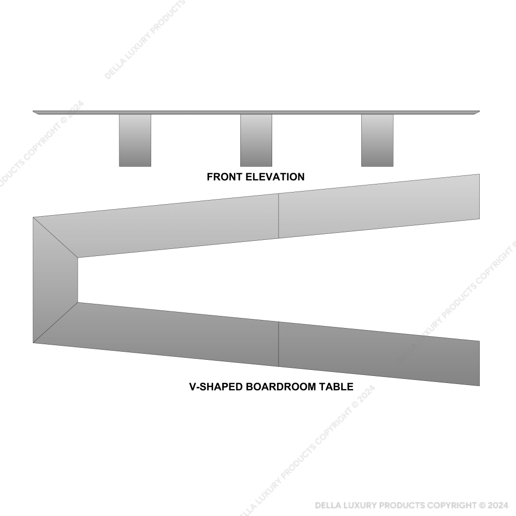 Helan V-Shaped Boardroom Table