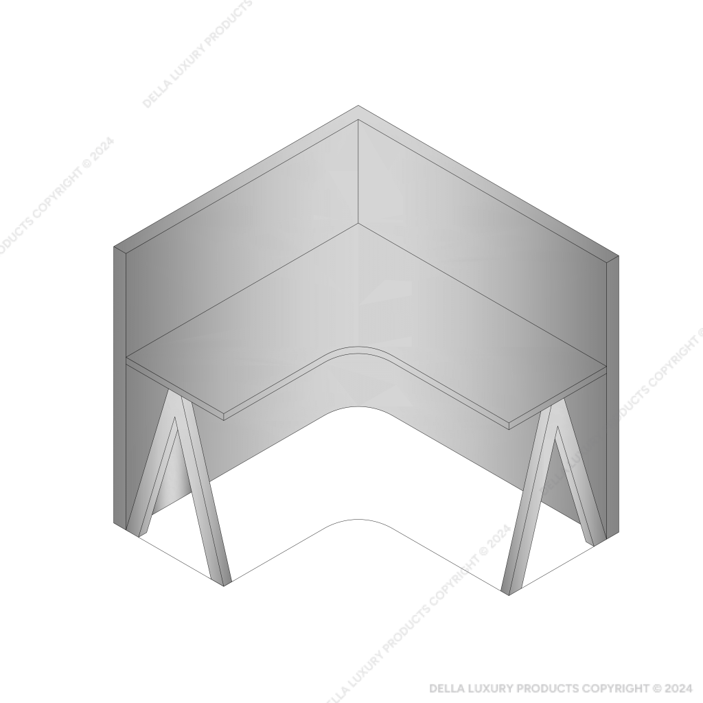 Pericles 90 Degree Workstation (Equal Side)