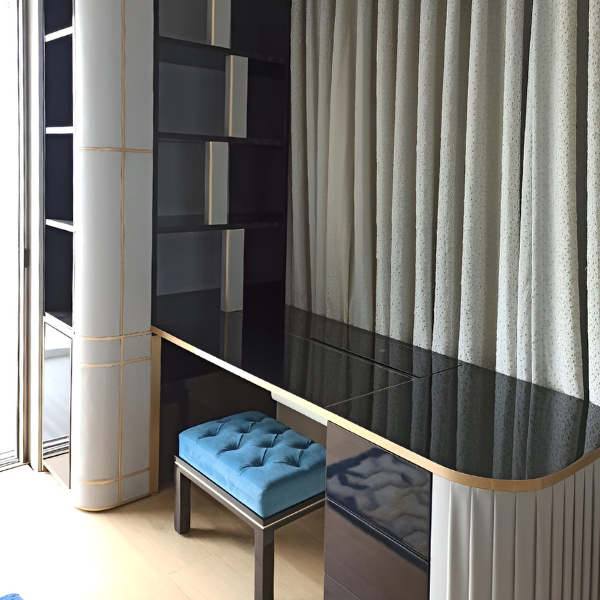 Della Sofa & Chair Luxury Bunesteeh Collection Stool Product Image
