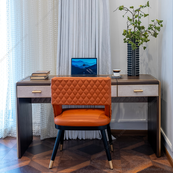Della Luxury Home Furniture Bahar Collection Study Chair Product Image