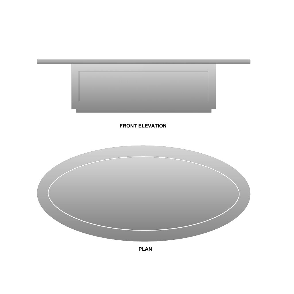 Theoderic Oval Conference Table