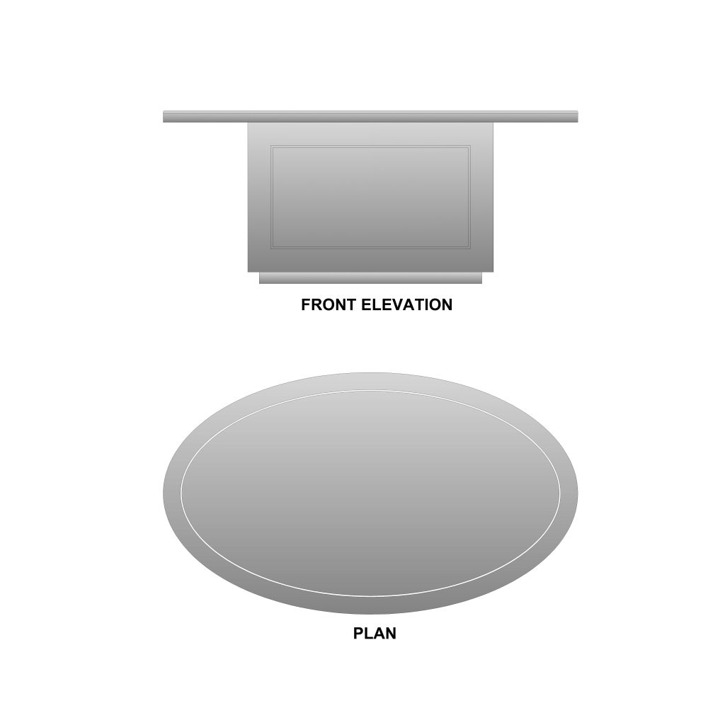 Theoderic Oval Meeting Table