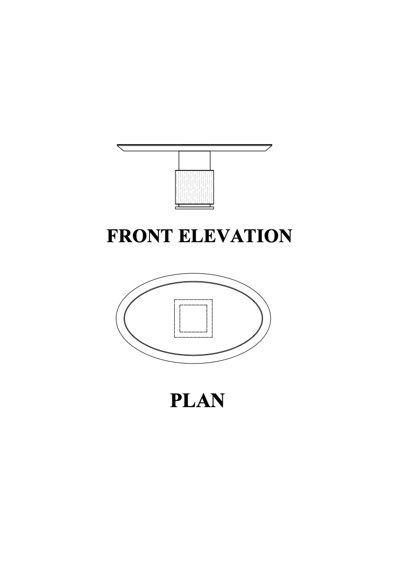 Agas Oval Meeting Table