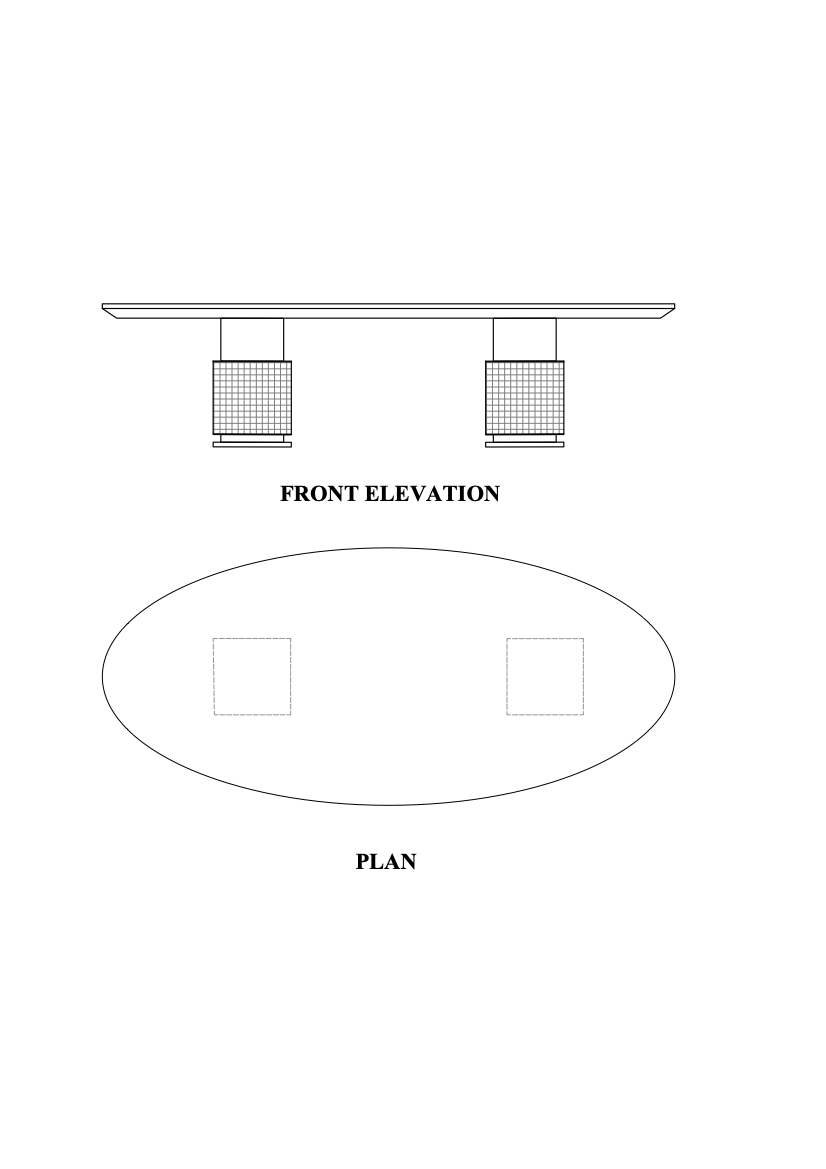 Antiochus Oval Conference Table