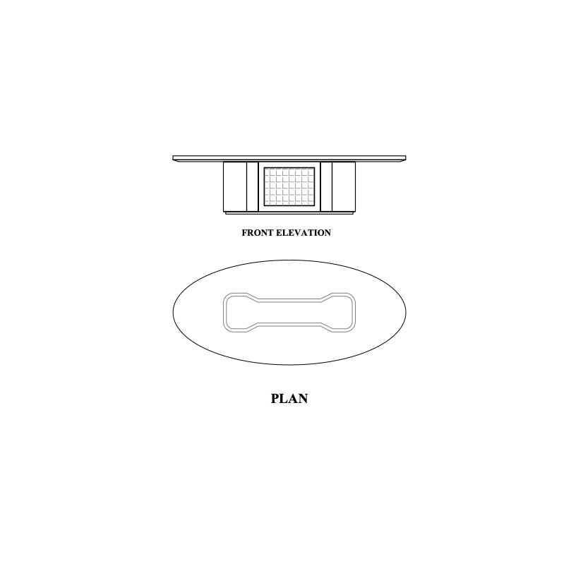 Armaiti Oval Conference Table