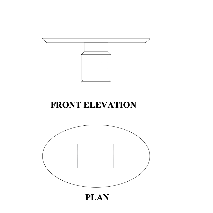 Giv Oval Meeting Table