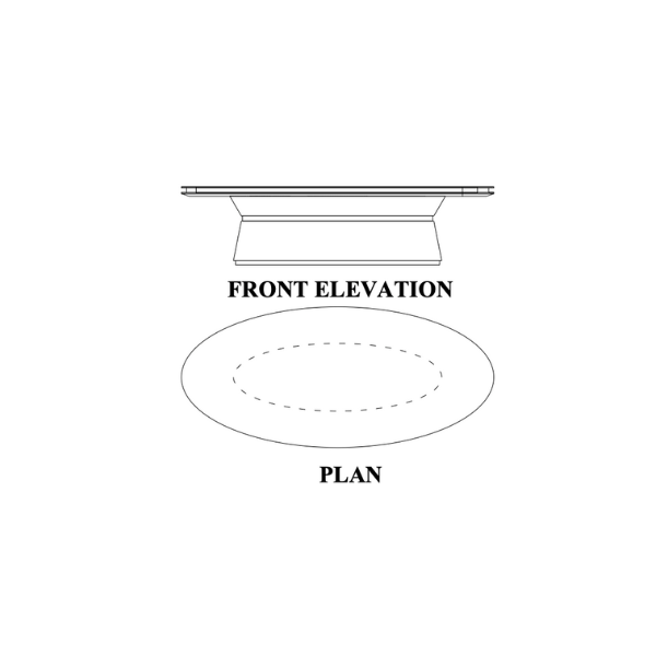 Della Luxury Office Product Sam Oval Conference Table Thumbnail