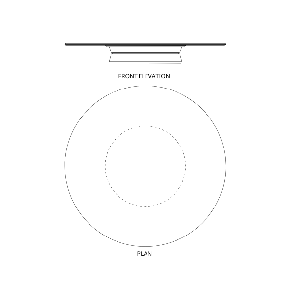 Della Luxury Office Product Sam Round Boardroom Table