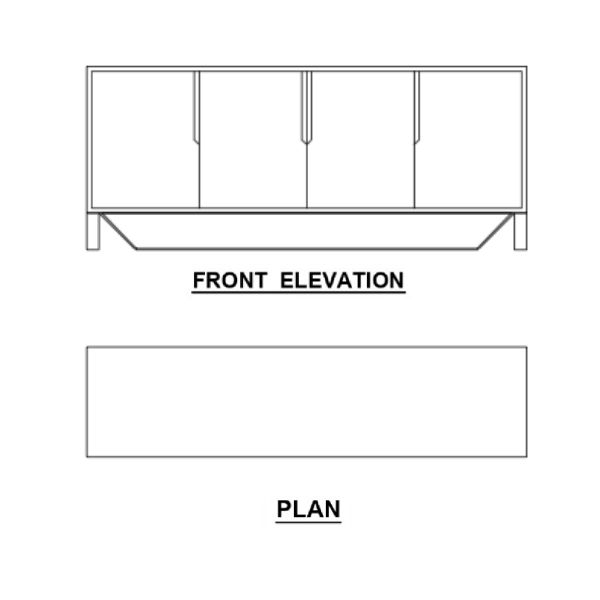 Cimon Back Credenza