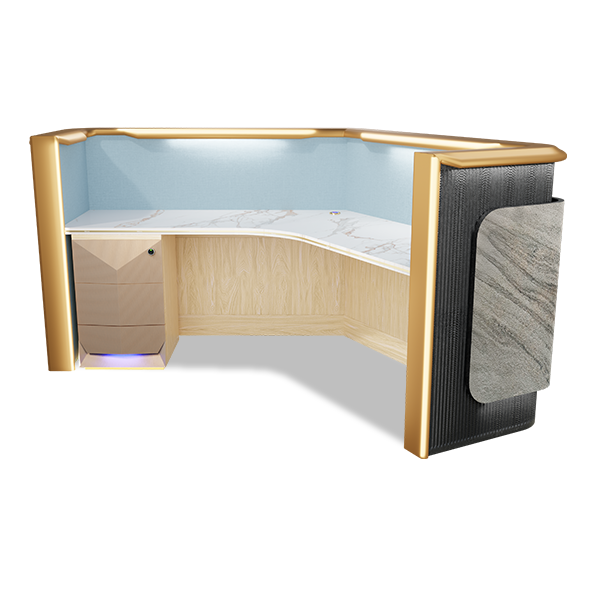 Della Luxury Products - Office Products - Workstation - Maria Collection - 120 Degree Workstation