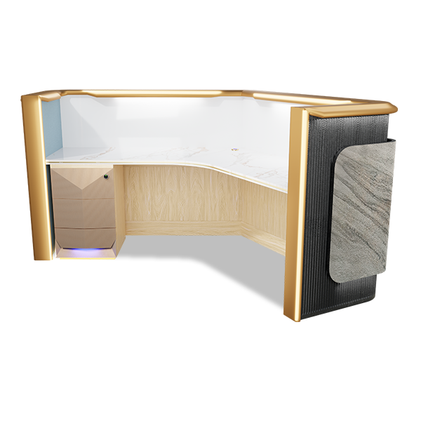 Della Luxury Products - Office Products - Workstation - Maria Collection - 120 Degree Workstation