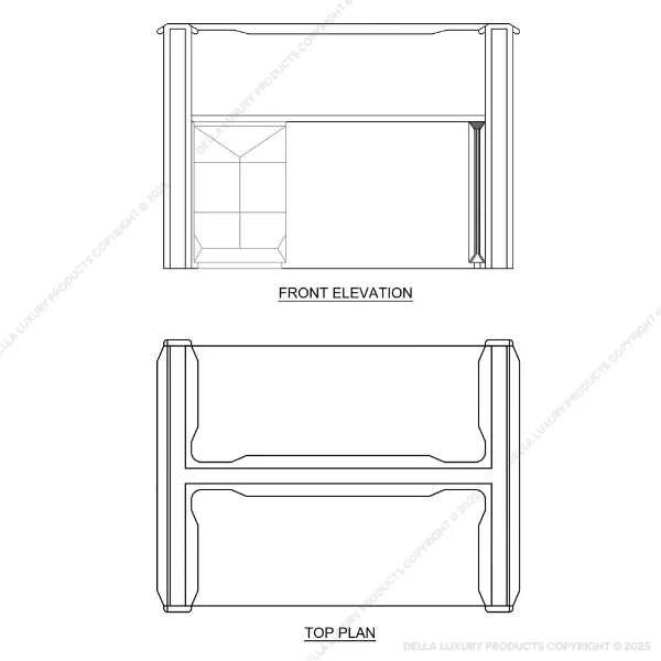 Maria Straight Workstation (Two way)