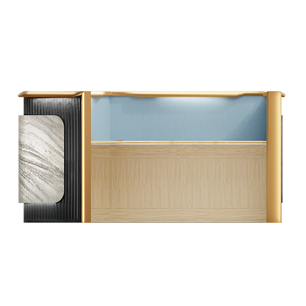 Della Luxury Products - Office Products - Workstation - Maria Collection - 120 Degree Workstation