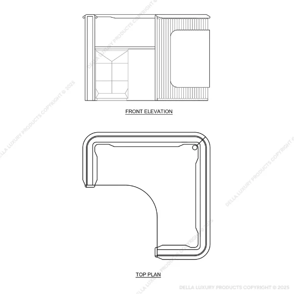 Maria 90 Degree workstation (Equal Sides)