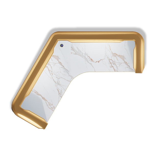 Della Luxury Products - Office Products - Workstation - Maria Collection - 120 Degree Workstation