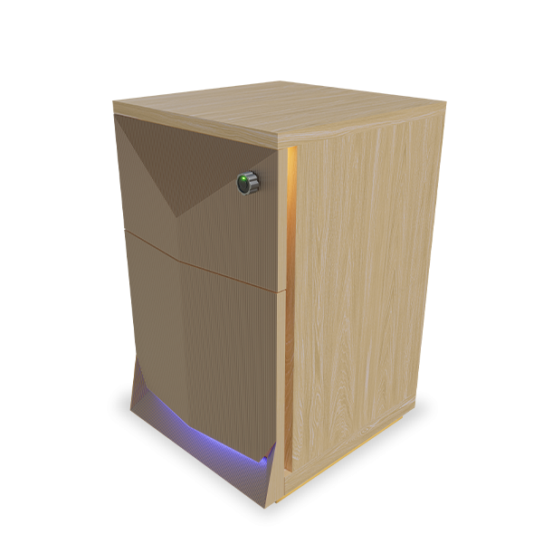 Della Luxury Office Product - Maria Two Drawers Freestanding Pedestal