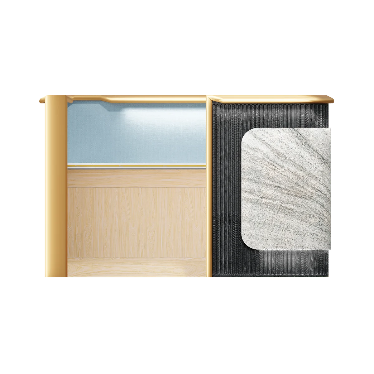Della Luxury Products - Office Products - Office Workstation - Maria - 90 Degree Workstation (Equal Sides)