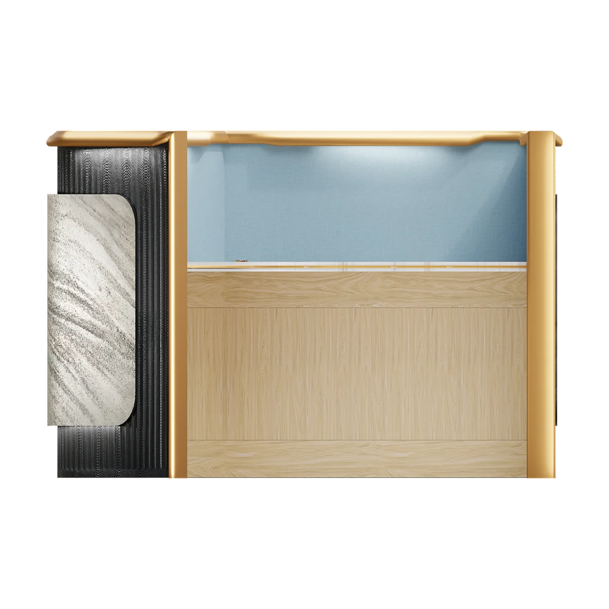 Della Luxury Products - Office Products - Office Workstation - Maria - 120 Degree Workstation