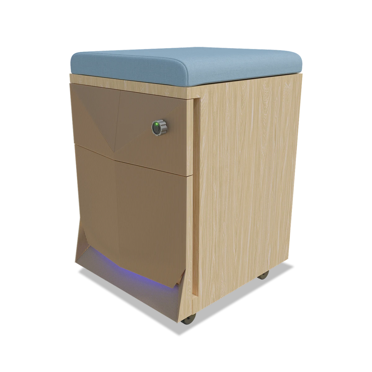 Della Luxury Products - Office Products - Office Workstation - Maria - Two Drawer Mobile Pedestal